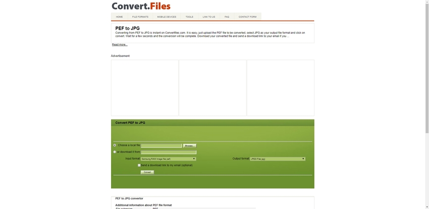 PEF to JPEG Format-Convert Files