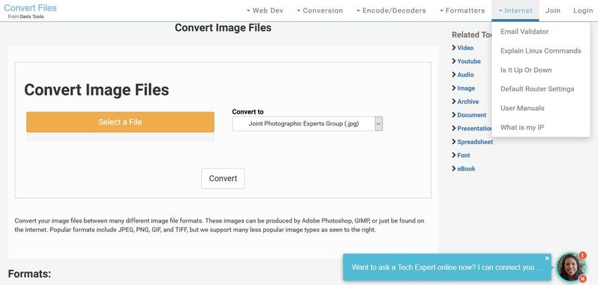 Image Convert to JPG, PNG & GIF using PHP