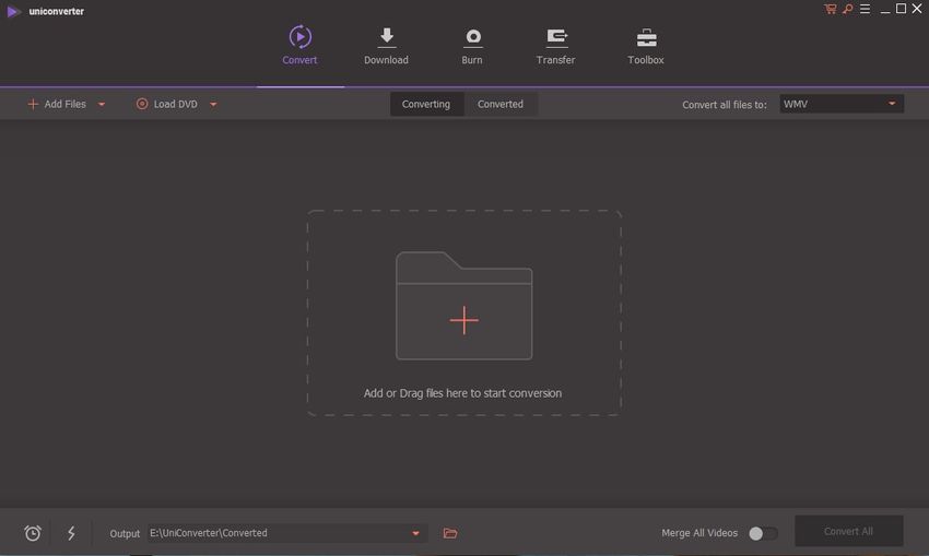 download, install, and run UniConverter