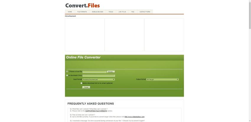 PSD to GIF conversion in Convert Files