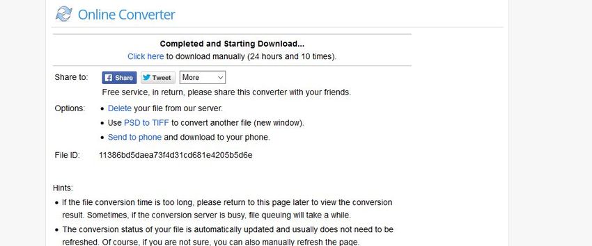 download TIFF file-Online Converter