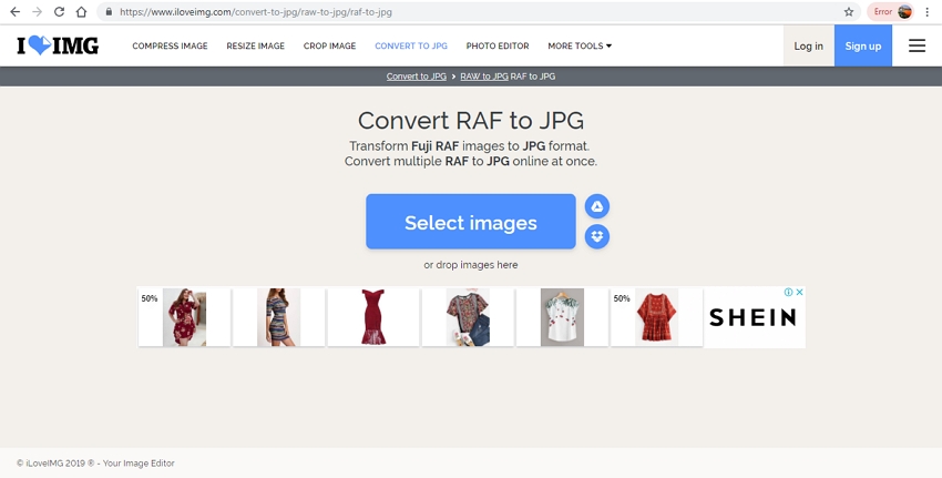 raf files to jpg format-ILoveImg