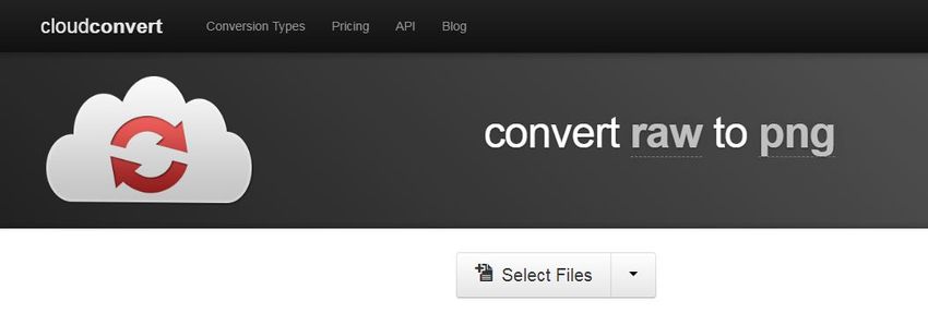 upload RAW file extension-cloudconvert