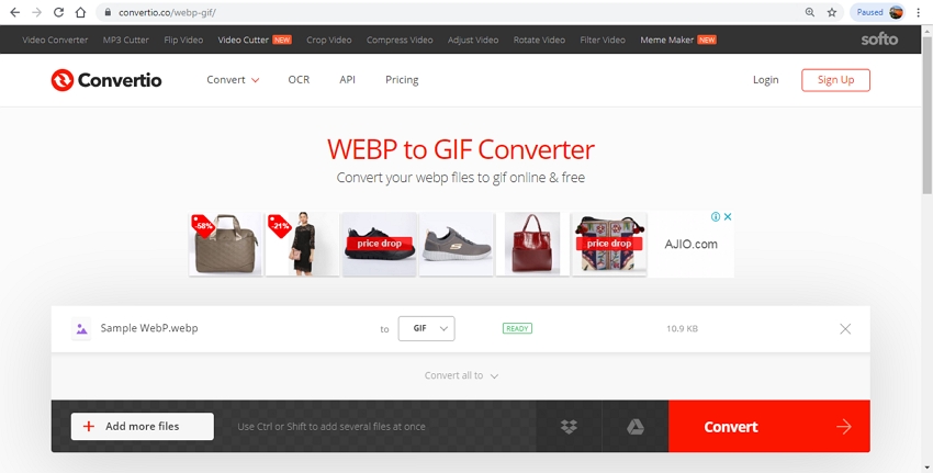 Convert Your WebP File to a GIF for Free