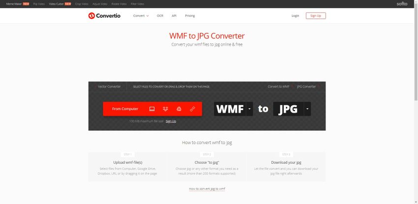 convert WMF file to JPG-Convertio