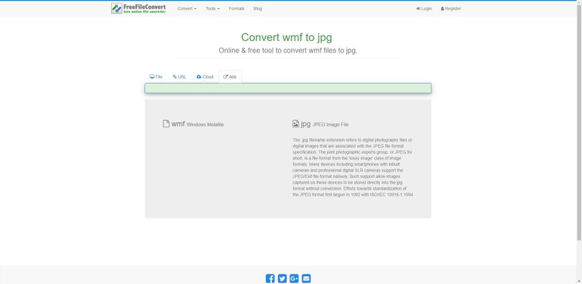 change WMF to JPG-FreeFileConvert
