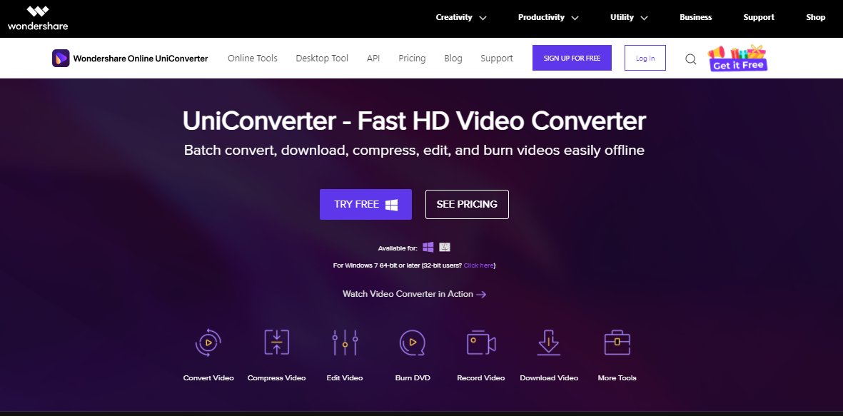 Wondershare Online Uniconverter