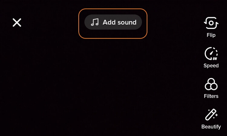 add popular tiktok songs to video tap add sound