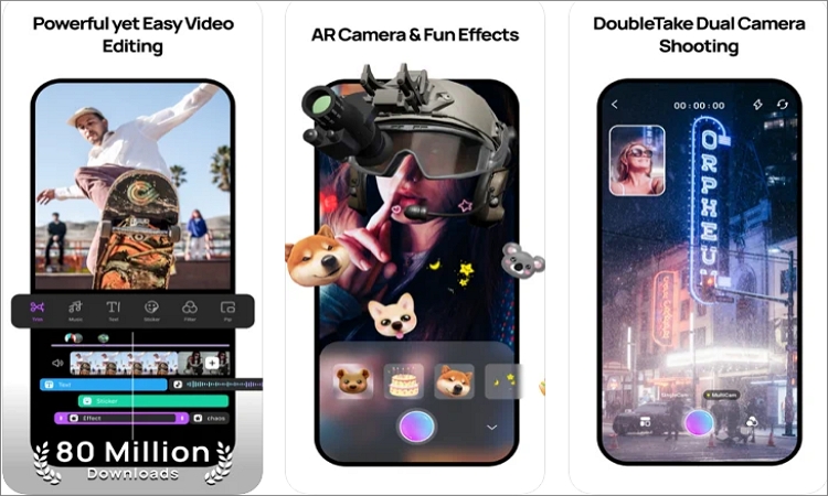 app to combine videos pictures on iphone filmorago