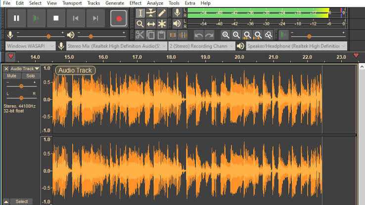 audacity editor di musica di sottofondo online