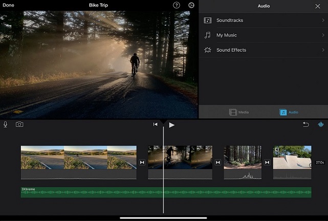 free mp4 video editor add music