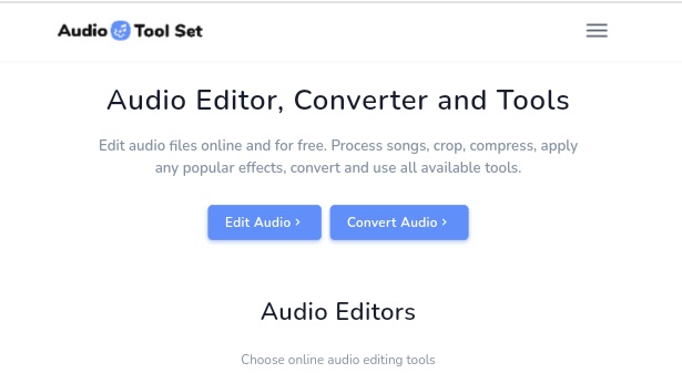 editor di tracce musicali audiotoolset