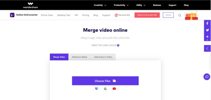best free video merger online uniconverter