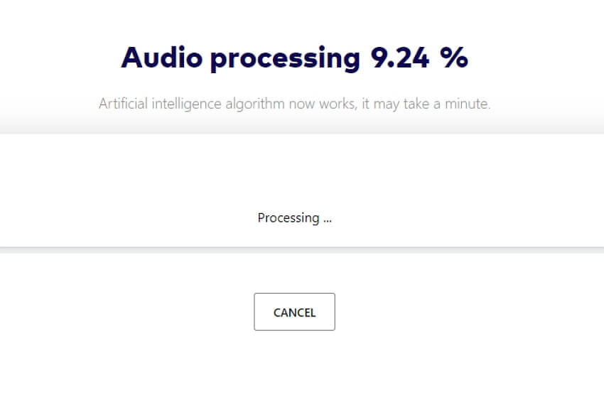 AI will start processing audio