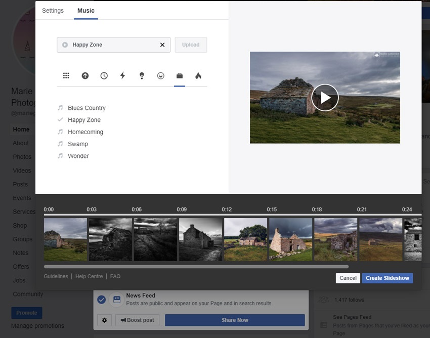 How to Make/Create a Slideshow on Facebook [New]