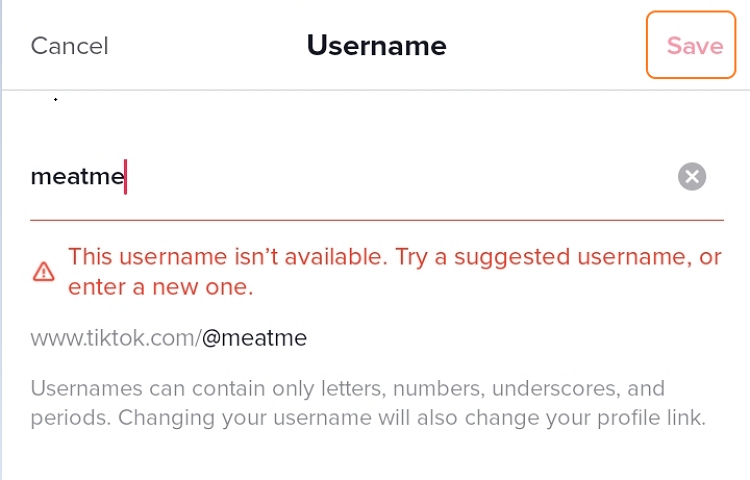 how to change tiktok username enter new username