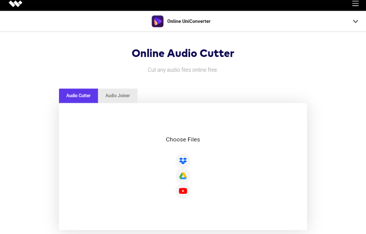 Wondershare Online Audio Cutter