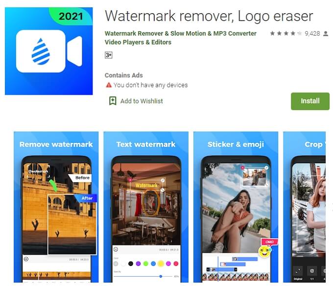 tiktok watermark remove watermark on android
