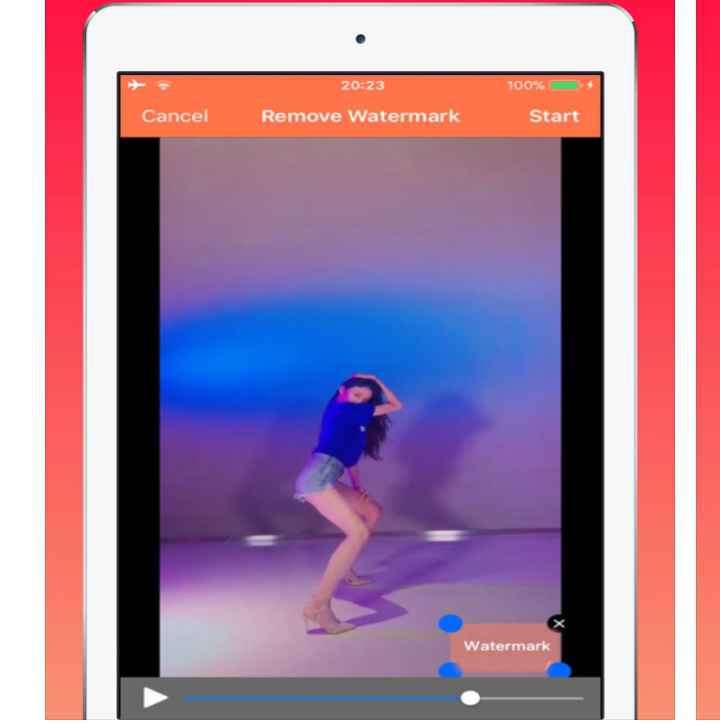 remova a marca d'água do tiktok no iphone com o video eraser