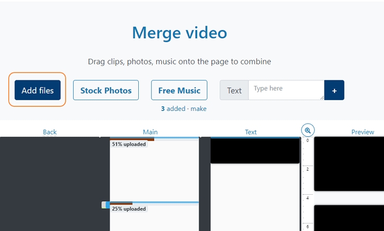 merge wmv files with movie maker online add wmv files