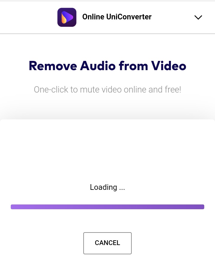 remove music from video with online uniconverter