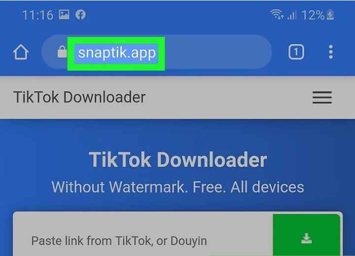 snaptik im Webbrowser öffnen