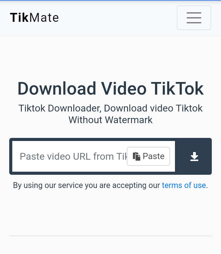 tikmate tiktok rimozione filigrana