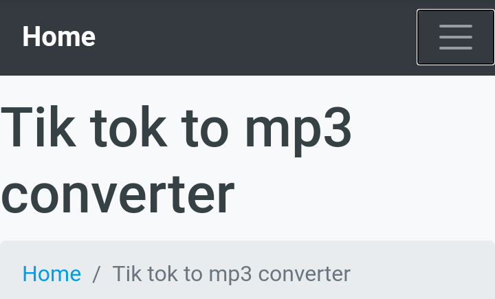 tiktok to mp3 converter