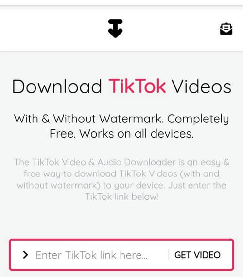 tiktok video and audio downloader