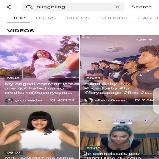 select video with tiktok effect