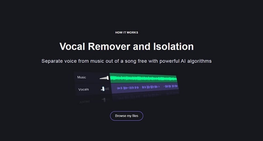 ferramenta gratuita on-line para remover e isolar vocais mp4