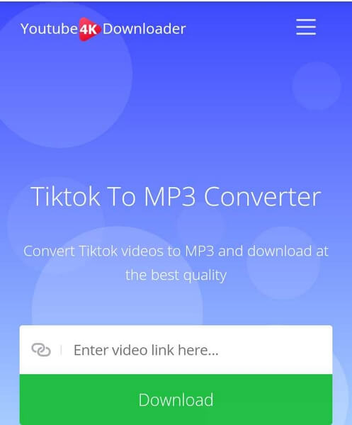 tiktok link to mp3