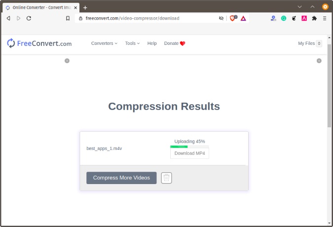 freeconvert - ferramenta de compressão de vídeo sem marca d'água