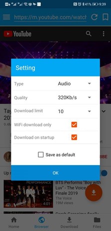 adjusting audio format in itubego