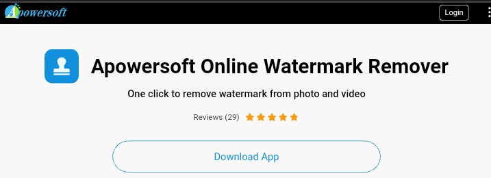 remove video logo online with apowersoft watermark remover
