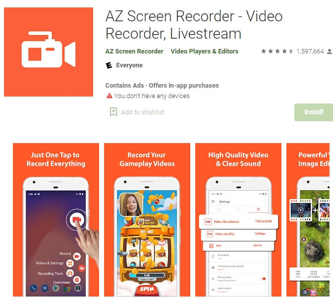 record zoom meeting on Android with AZ Screen Recorder