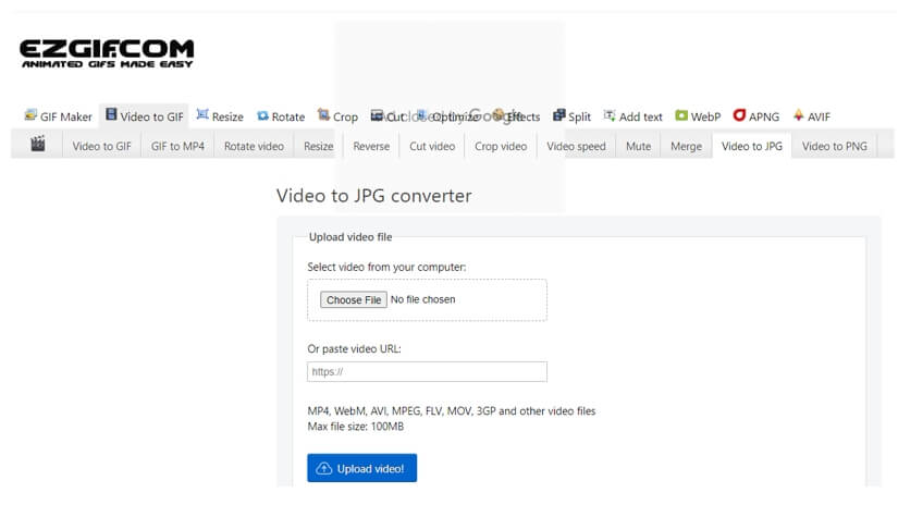 Ezgif Video to JPG Converter