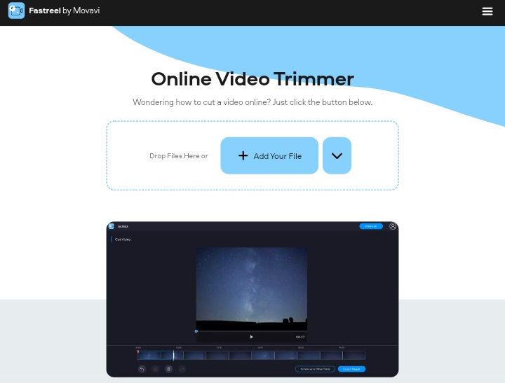 fastreel online video trimmer with no watermark