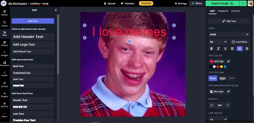 Kapwing: Make video and GIF memes online