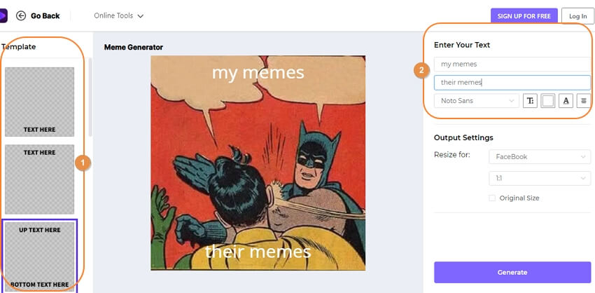 Custom Meme Maker — Clideo