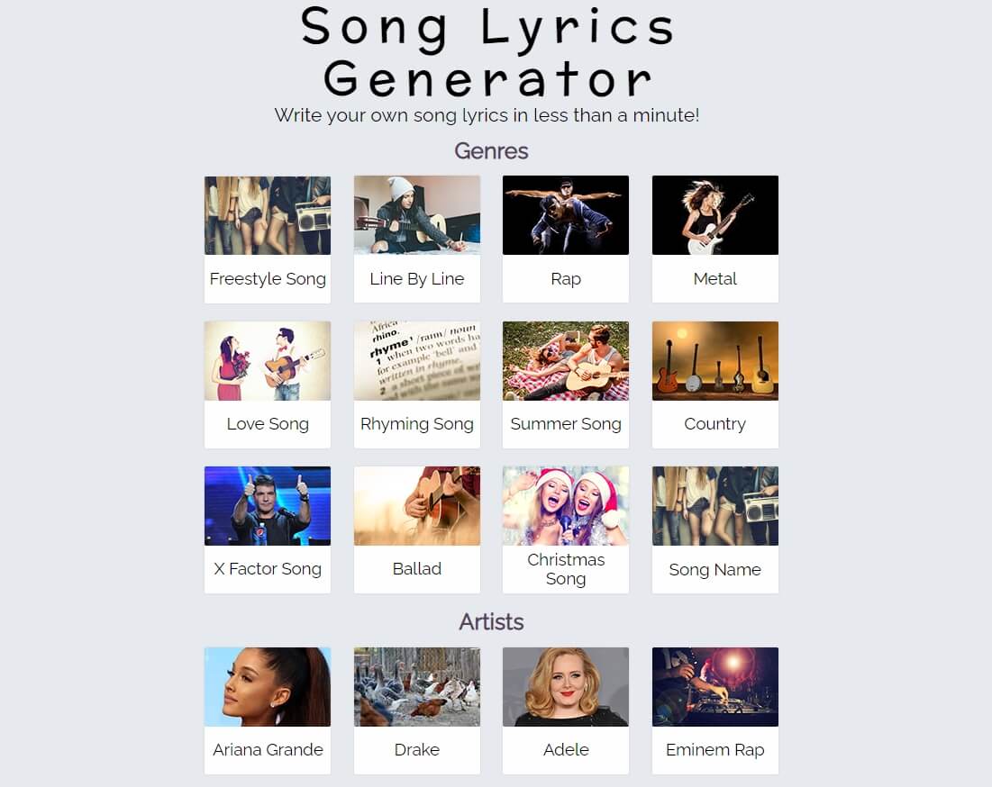 Top Best Song Lyrics Generators [2022]