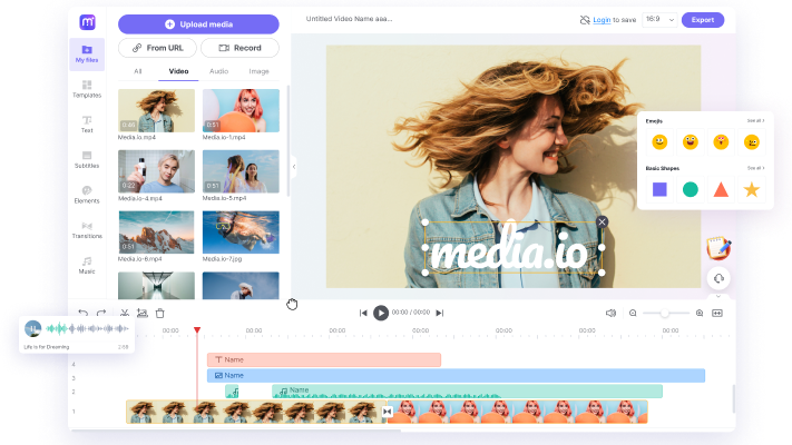 Media.io Free Online Video Editor for YouTube