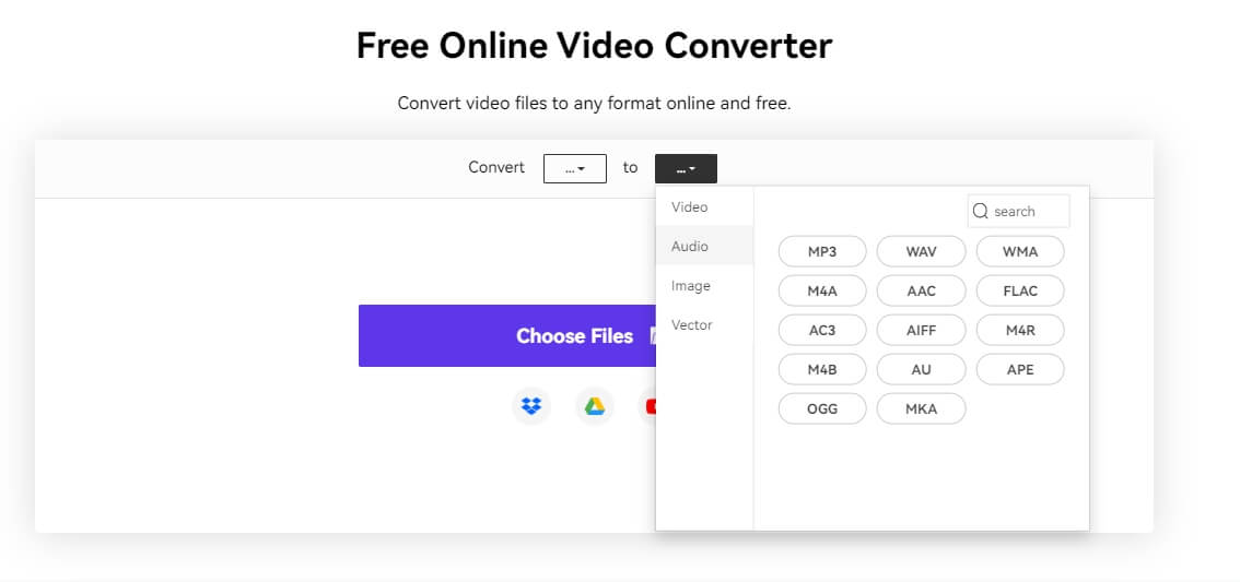 Media.io : convertisseur vidéo/audio gratuit