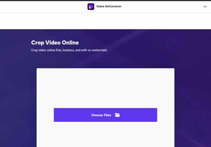 upload videos on media.io video cropeper