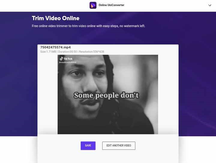 save trimmed video from media.io