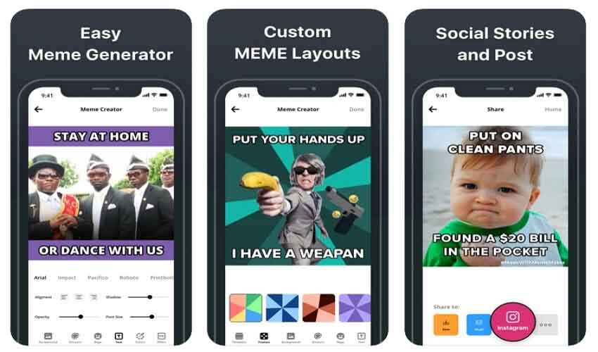 meme text generator app for iphone