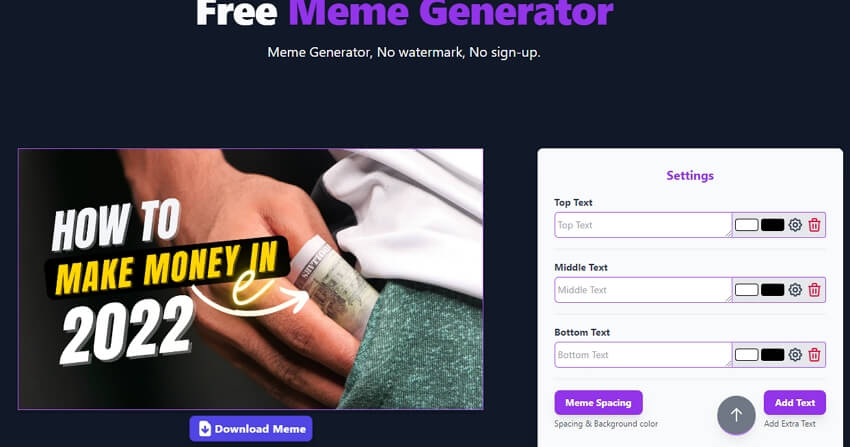 AI Meme Generator - Turn text into memes in seconds