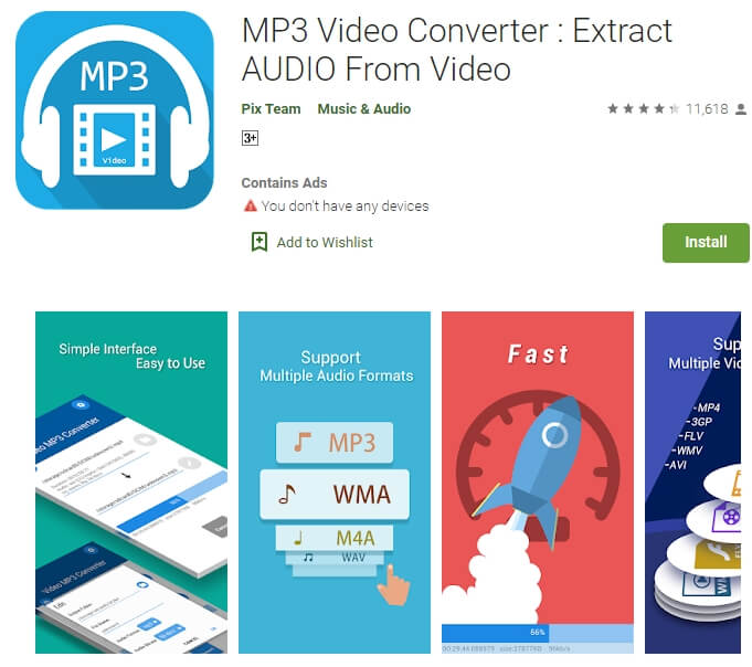 extract audio from video with MP3 Video Converter