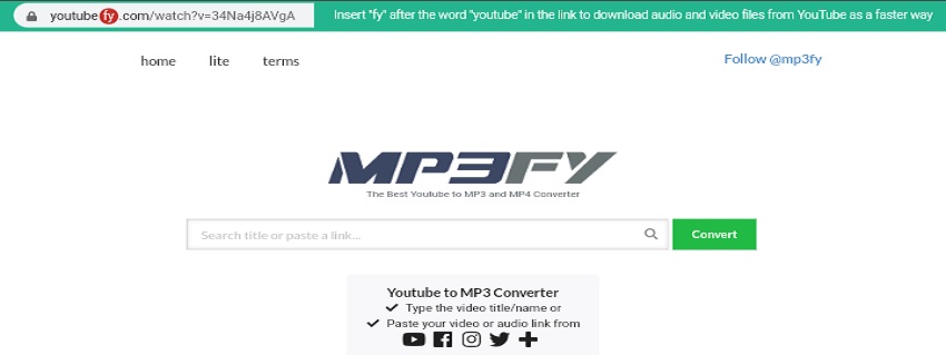 mp3fy youtube converter online