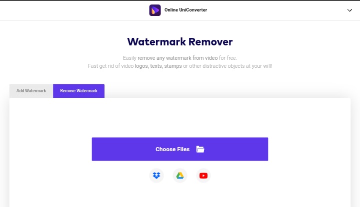 adicionar vídeo online remover marca d'água